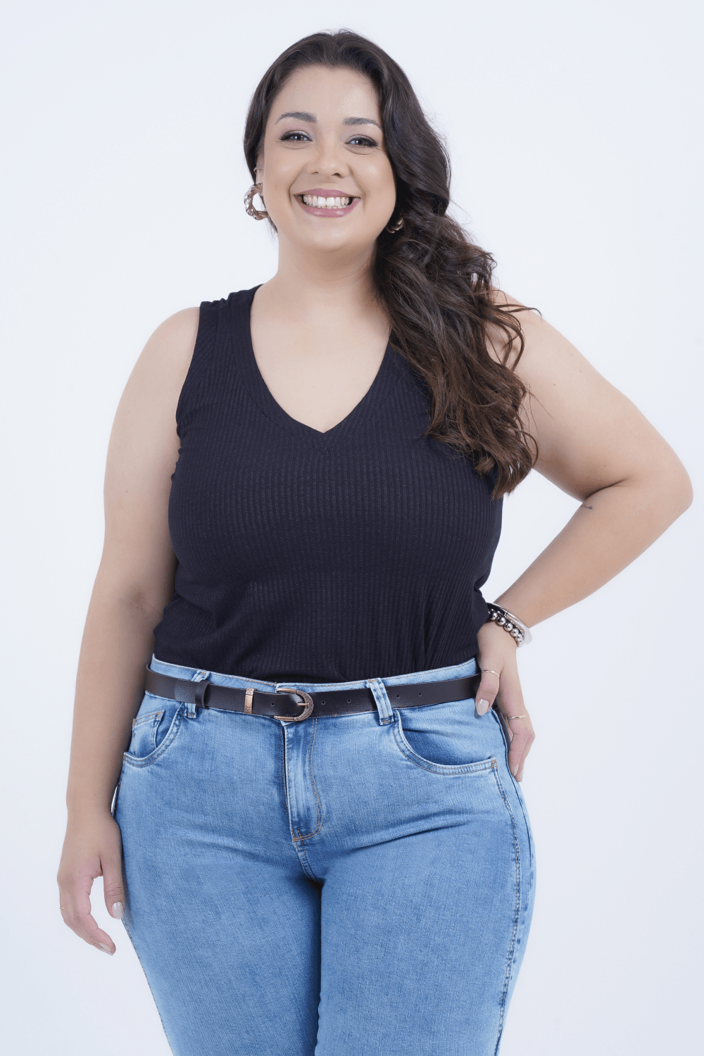 Cinto Plus Size Feminino Metallo