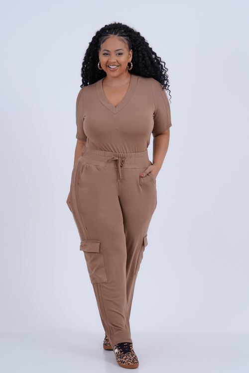 Blusa Plus Size Feminino Manga Curta Comodità