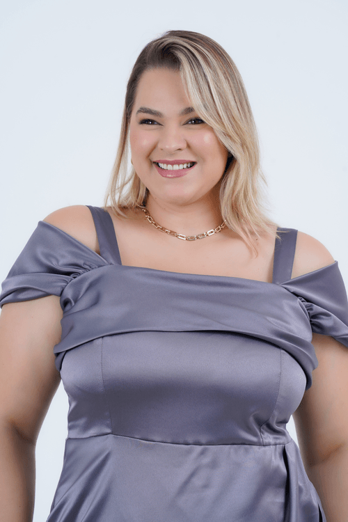 Vestido Plus Size Feminino Maxi Serata