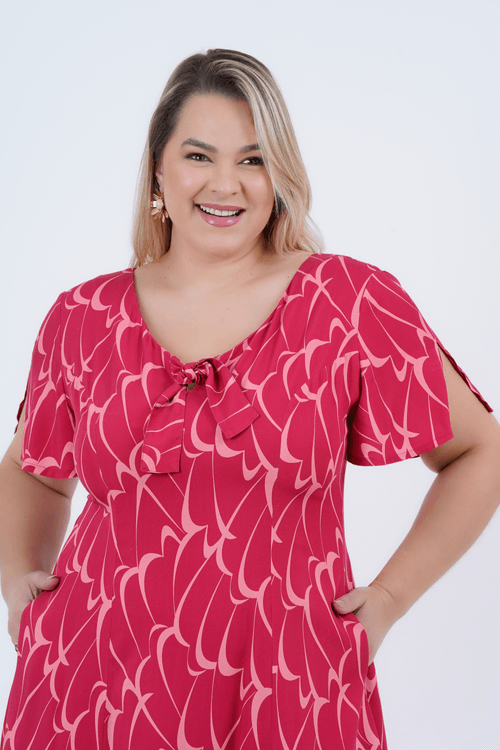 VESTIDO PLUS SIZE FEMININO LONGO GERACE