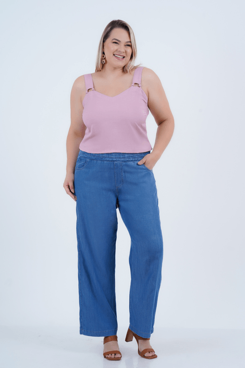 REGATA PLUS SIZE FEMININO LINHO VITTORIA