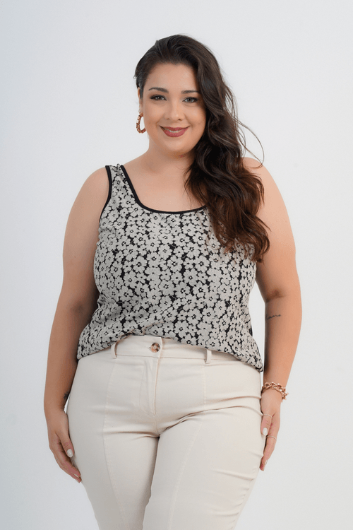 REGATA PLUS SIZE FEMININO RENDA LIA
