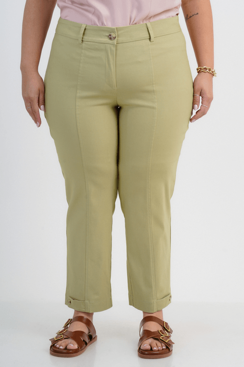 CALÇA PLUS SIZE FEMININO ALFAIATARIA CROPPED EMILIA