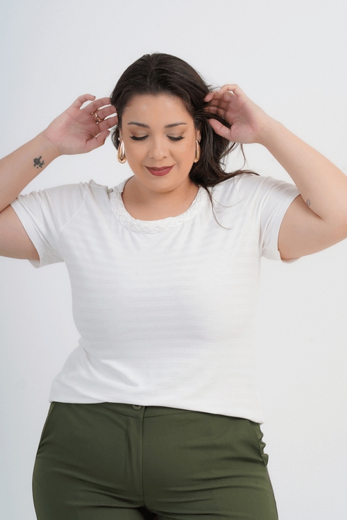 BLUSA PLUS SIZE FEMNINO MANGA CURTA IPANEMA