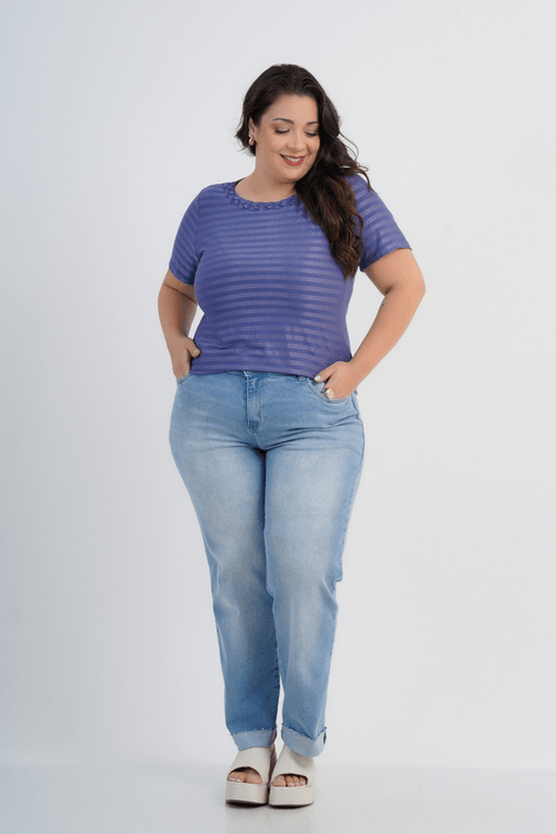 BLUSA PLUS SIZE FEMNINO MANGA CURTA IPANEMA