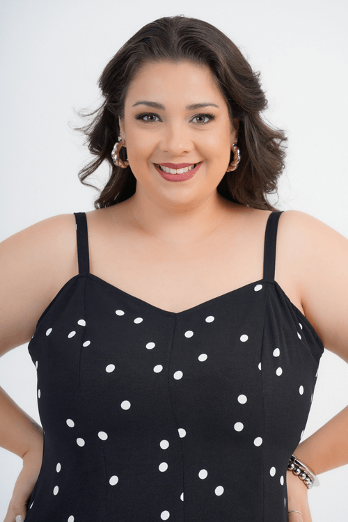 VESTIDO PLUS SIZE FEMININO MÉDIO PUGLIA