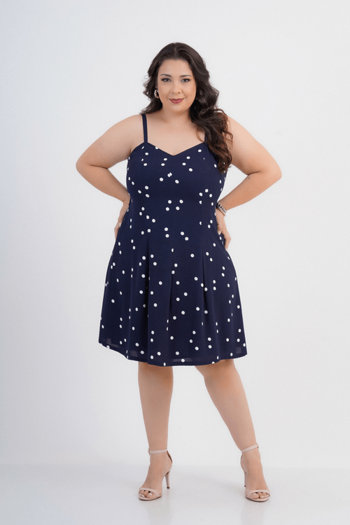 VESTIDO PLUS SIZE FEMININO MÉDIO PUGLIA