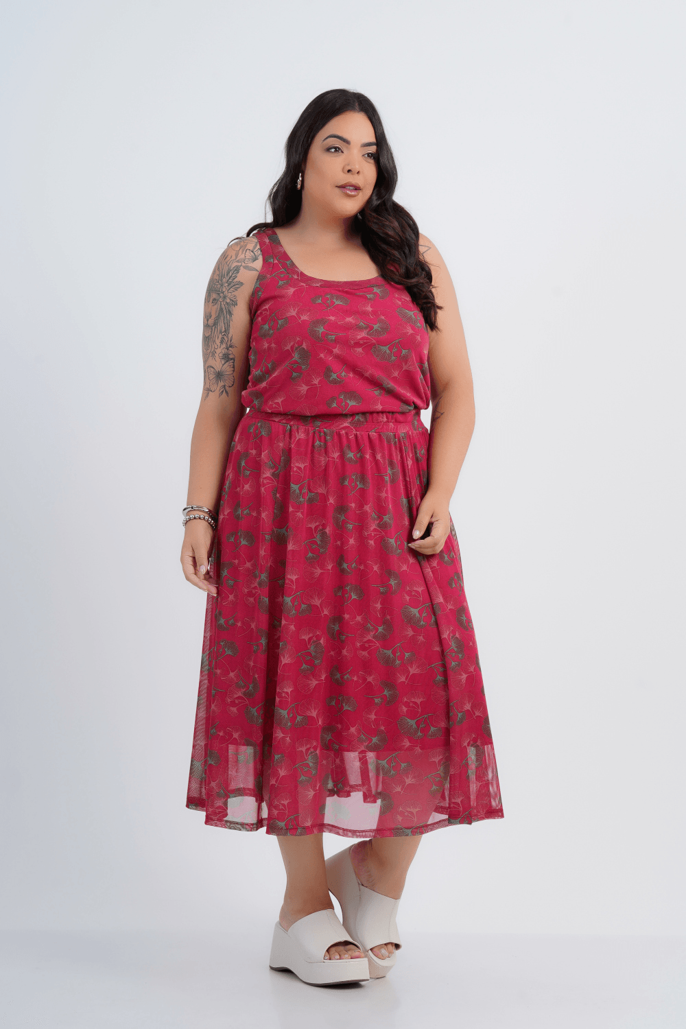 REGATA PLUS SIZE FEMININO TULE ARIA