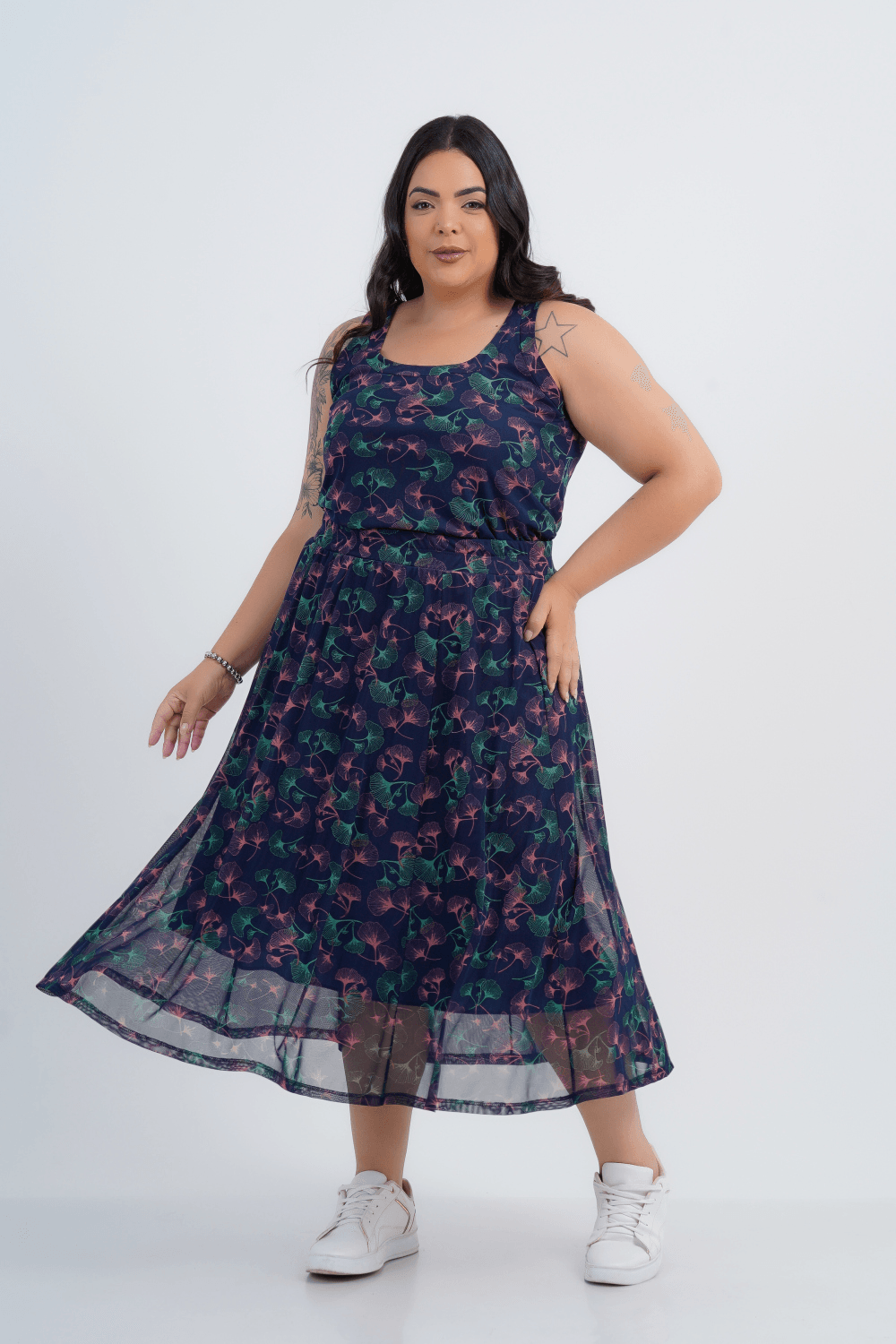REGATA PLUS SIZE FEMININO TULE ARIA
