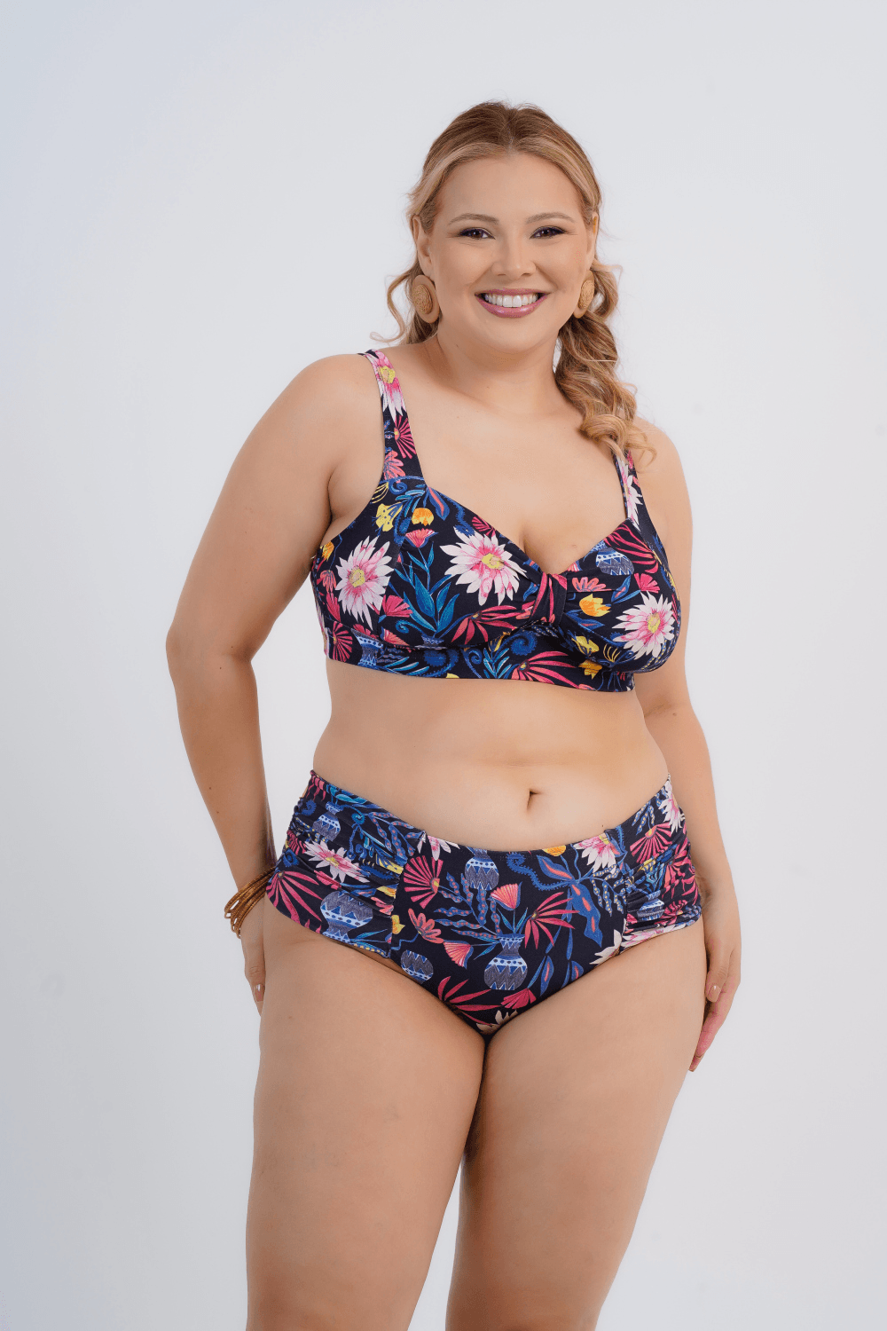 CALCINHA PLUS SIZE FEMININO FRANZIDO MARIOLU