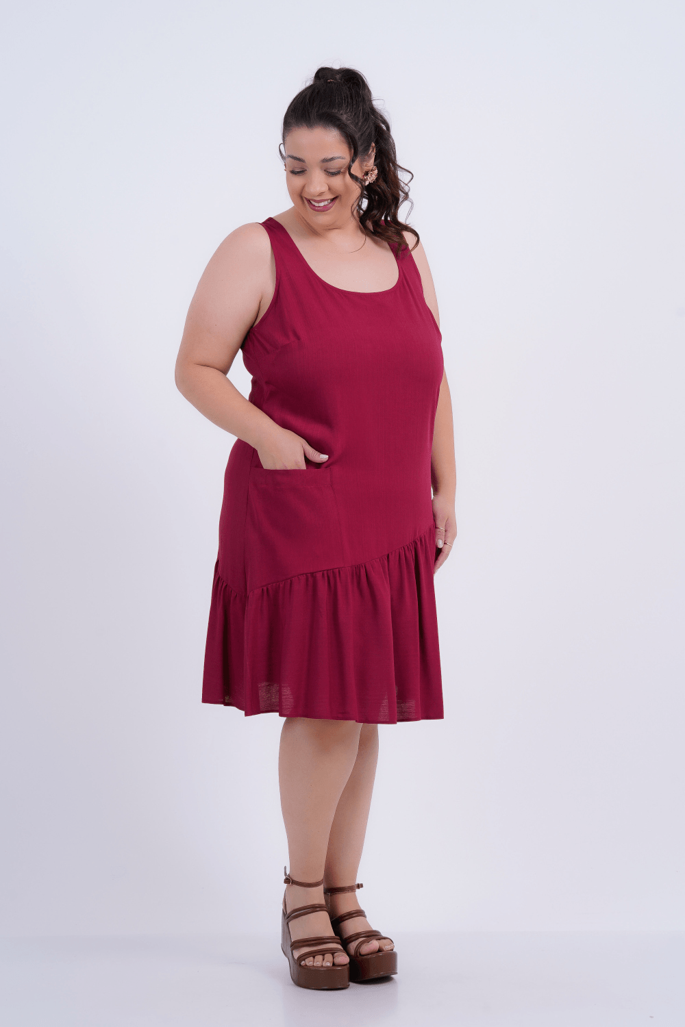 VESTIDO PLUS SIZE FEMININO MÉDIO TOUR