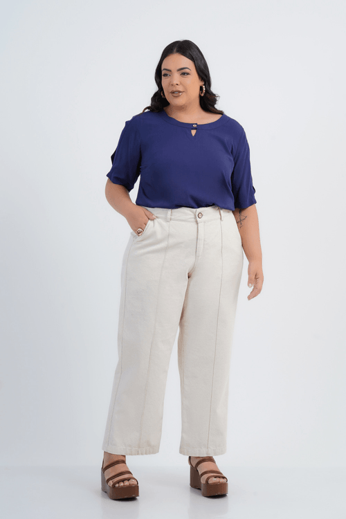 BLUSA PLUS SIZE FEMININO MANGA 3/4 MIA