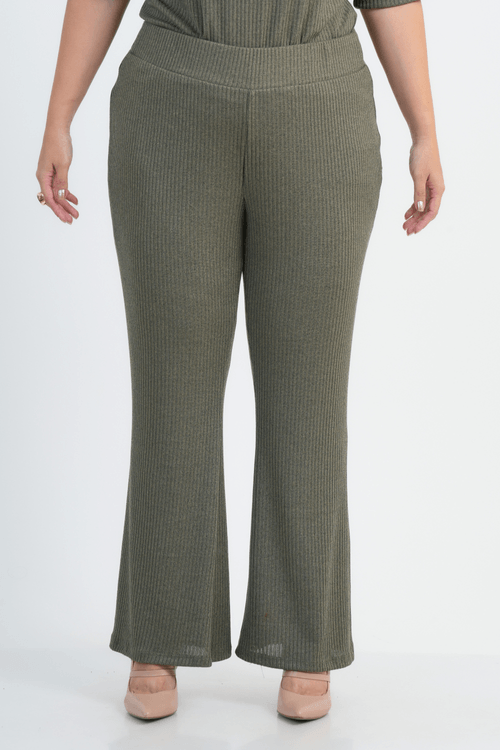 CALÇA PLUS SIZE FEMININO FLARE ALEGRA