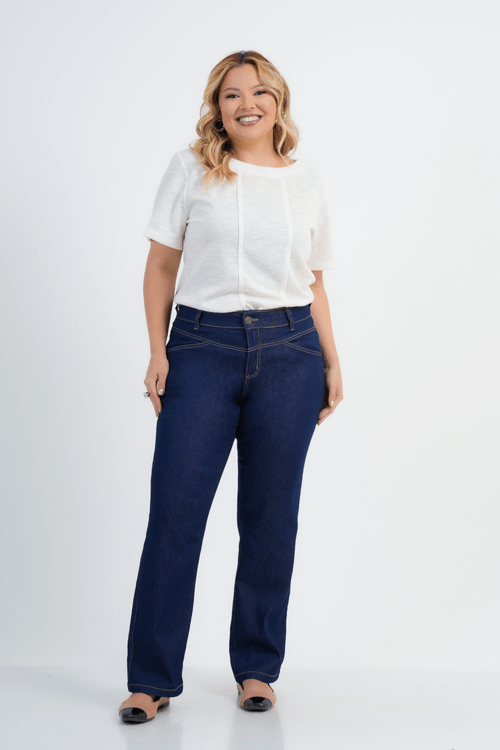 BLUSA PLUS SIZE FEMININO MANGA CURTA ARTESANIA