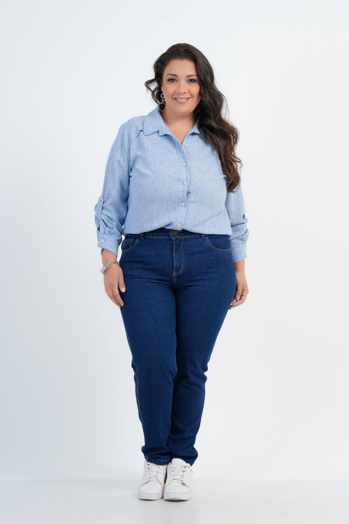 CAMISÃO PLUS SIZE FEMININO MANGA LONGA PLATÔ