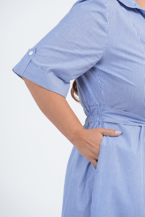 VESTIDO PLUS SIZE FEMININO MIDI LANA