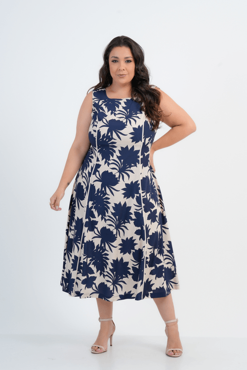VESTIDO PLUS SIZE FEMININO MIDI MELISSA