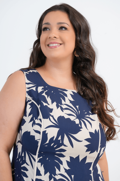 VESTIDO PLUS SIZE FEMININO MIDI MELISSA