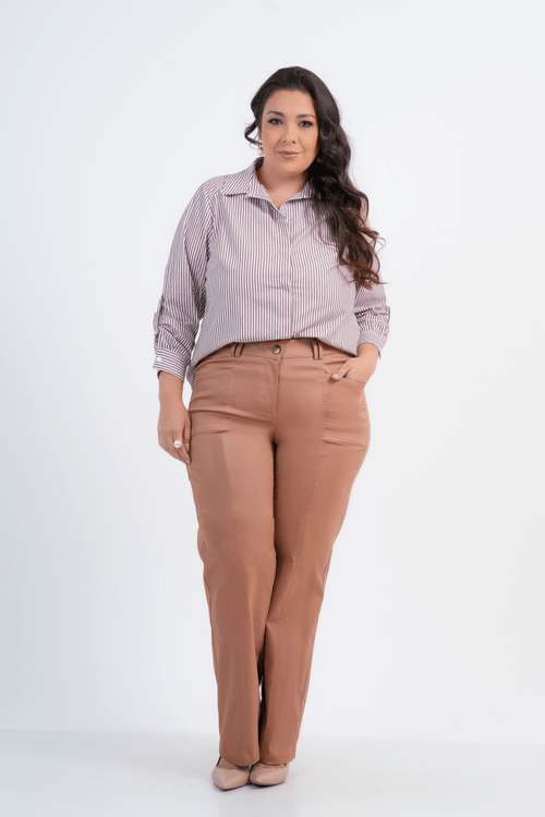 CALÇA PLUS SIZE FEMININO RETA HÓRUS