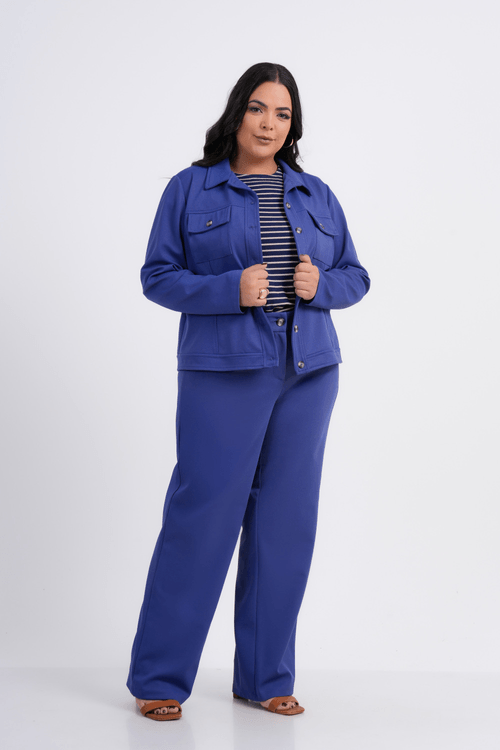 CALÇA PLUS SIZE FEMININO RETA ALFAIATARIA JONES
