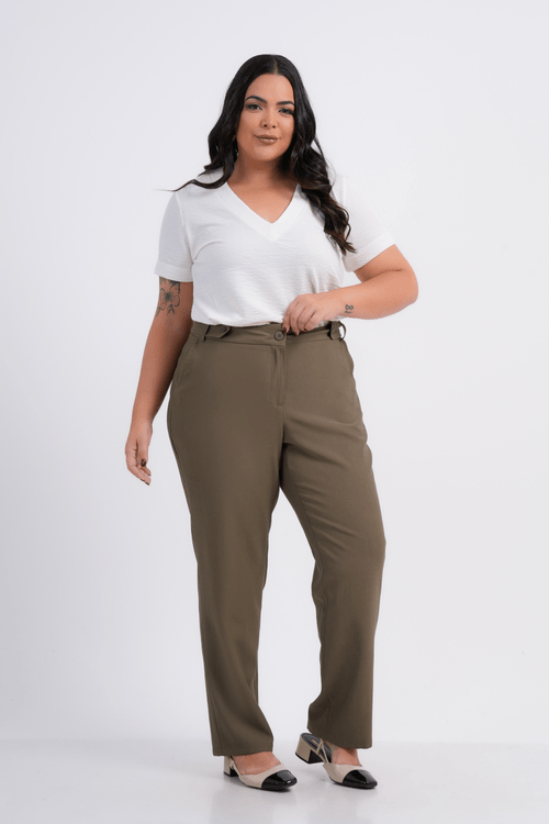 BLUSA PLUS SIZE FEMININO MANGA CURTA AMELIE