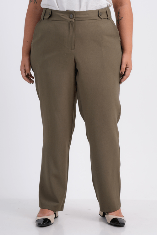 CALÇA PLUS SIZE FEMININO RETA ALFAIATARIA CONCÓRDIA