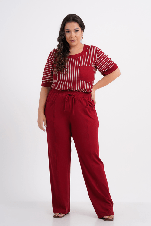 CALÇA PLUS SIZE FEMININO RETA MONTBLANC