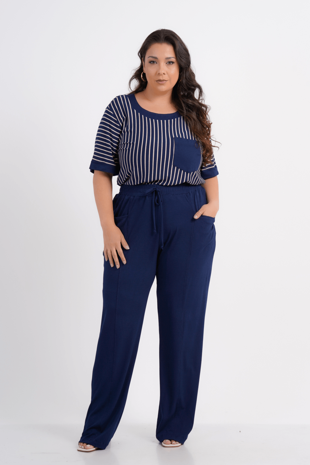 CALÇA PLUS SIZE FEMININO RETA MONTBLANC