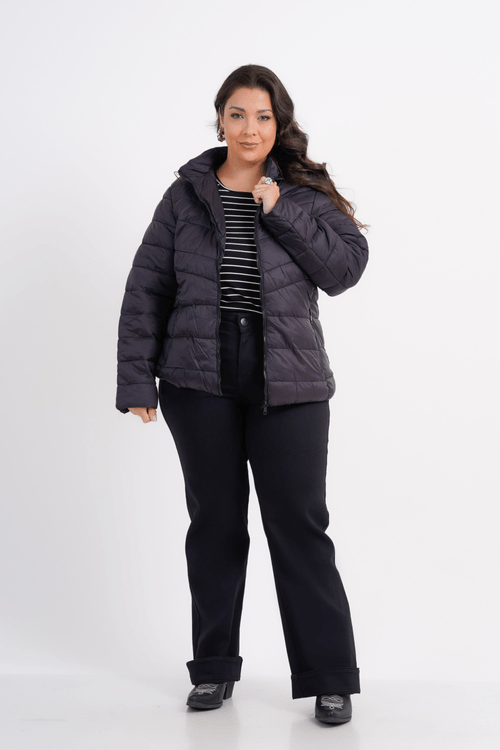 JAQUETA PUFFER PLUS SIZE FEMININO MANGA LONGA USHUAIA
