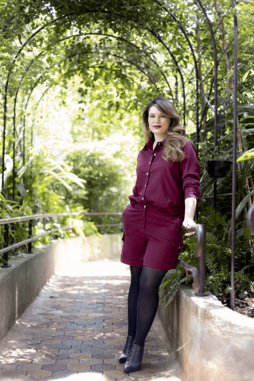 SHORTS PLUS SIZE FEMININO LINHO INTUIÇÃO