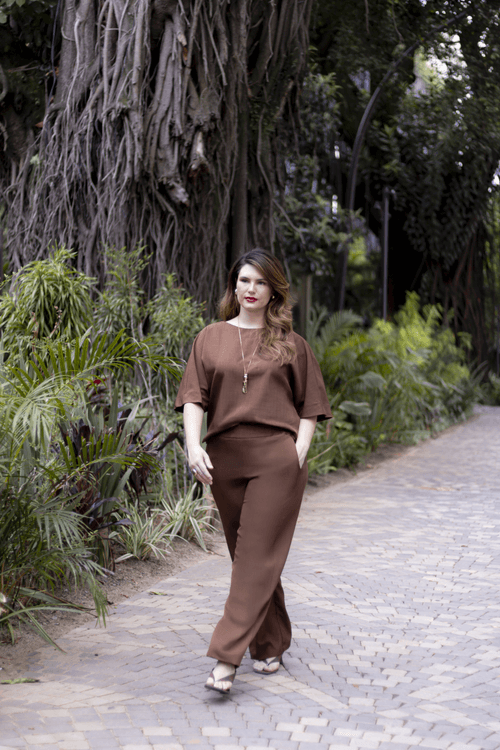 CALÇA PLUS SIZE FEMININO WIDE ALFAIATARIA ACOLHER