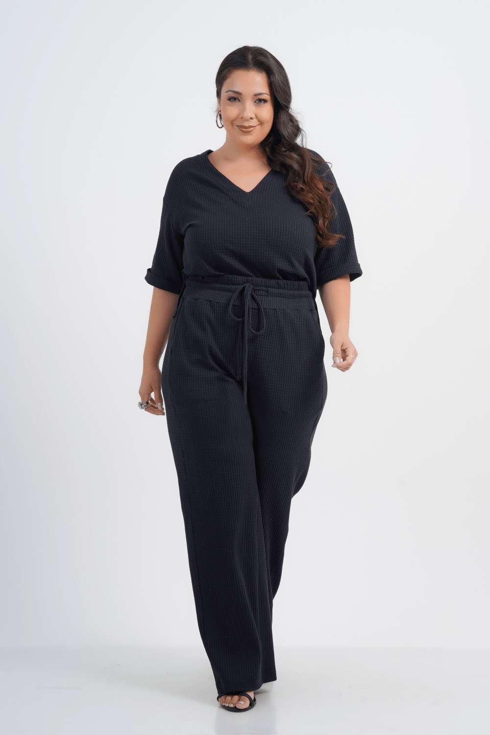 CALÇA PLUS SIZE FEMININO RETA ANDREA