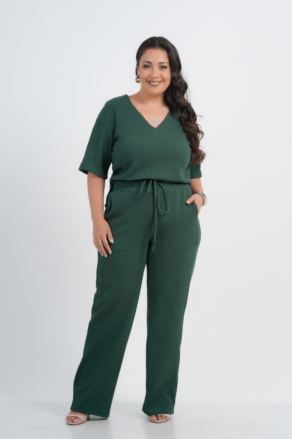 CALÇA PLUS SIZE FEMININO RETA ANDREA