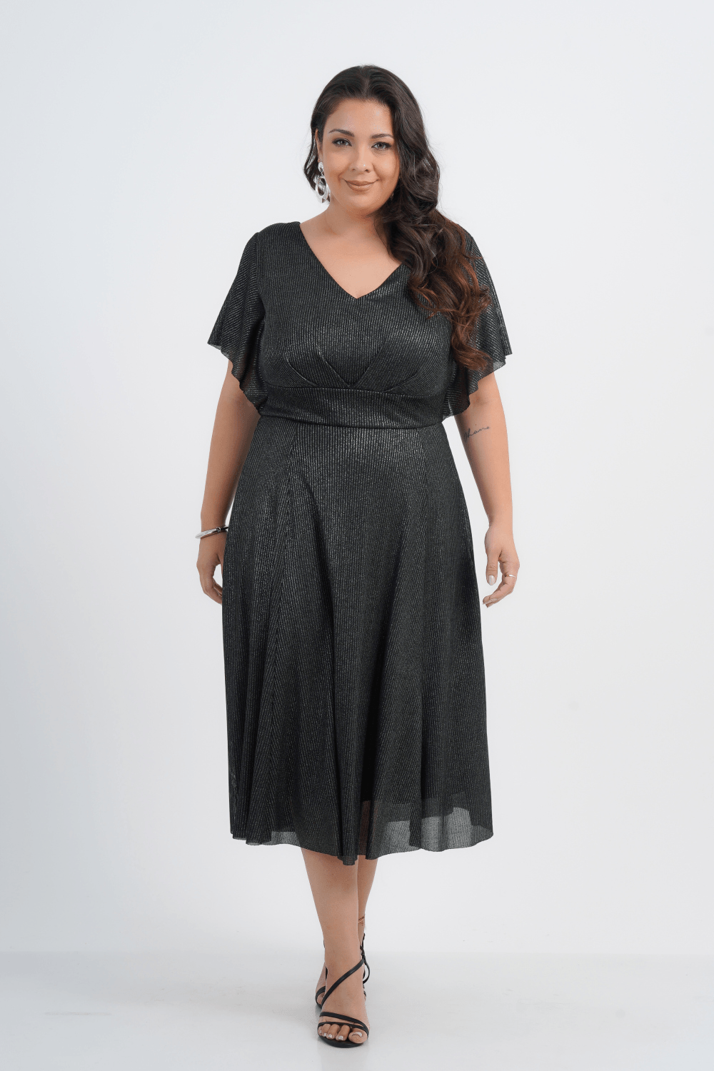 VESTIDO FEMININO MIDI CONSTELAÇÃO