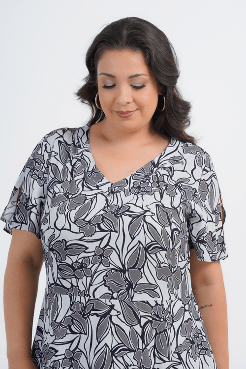 VESTIDO PLUS SIZE FEMININO MIDI LOUISE