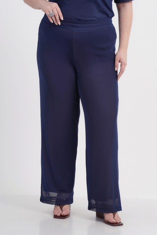 CALÇA PLUS SIZE FEMININO RETA TULE CAMÉLIA