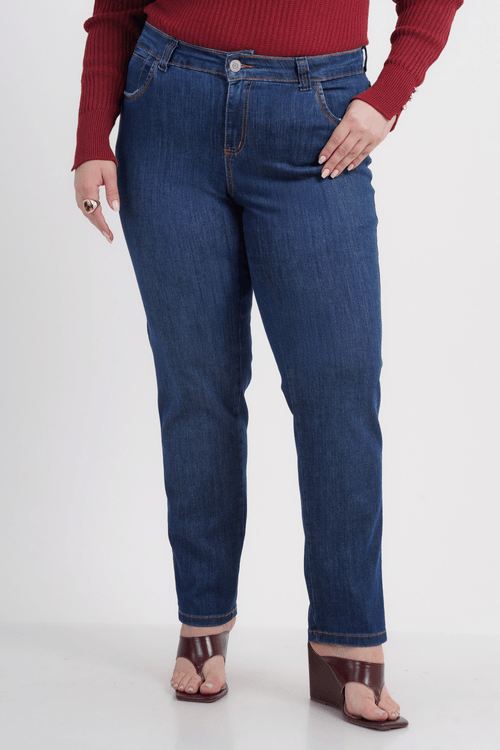 CALÇA PLUS SIZE FEMININO SKINNY JEANS OLYMPUS