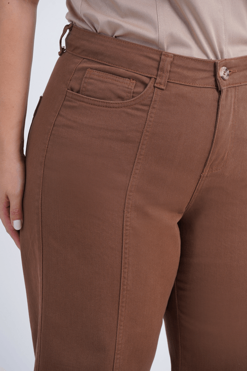 CALÇA PLUS SIZE FEMININO WIDE SARJA ATHENAS