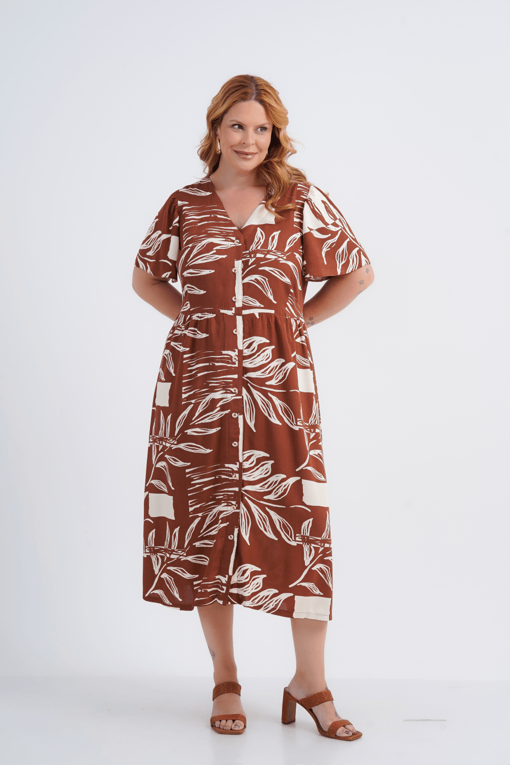 VESTIDO FEMININO MIDI DANDARA