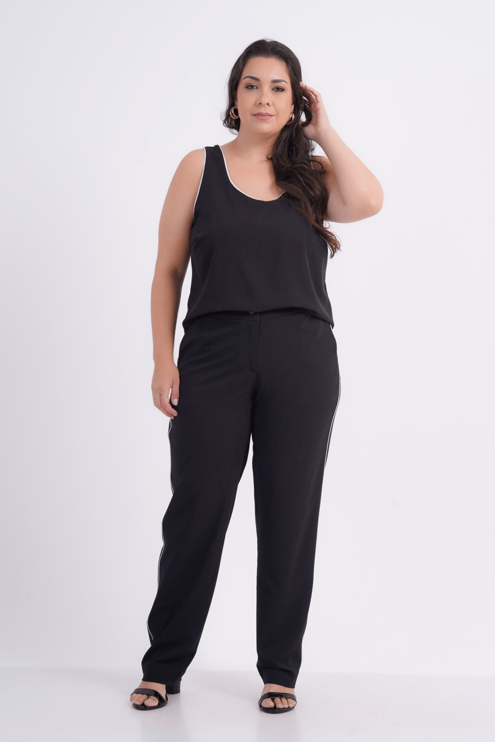 CALÇA FEMININO RETA ALFAIATARIA LARISSA