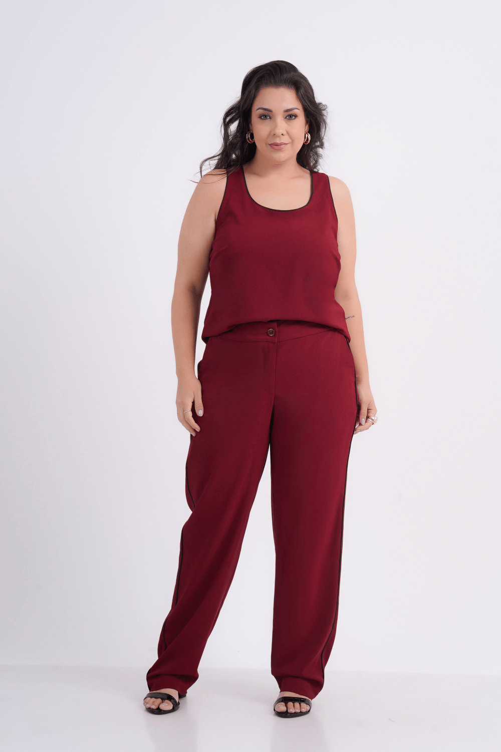 CALÇA FEMININO RETA ALFAIATARIA LARISSA