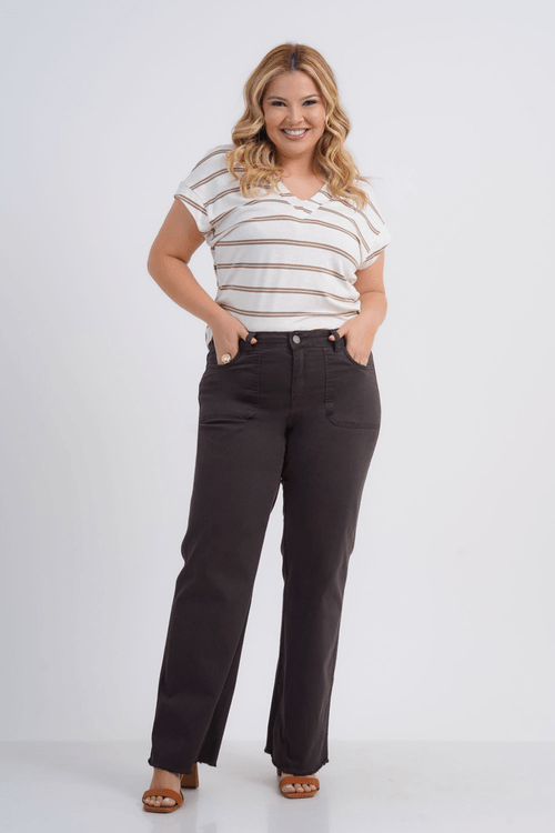 BLUSA FEMININO MANGA CURTA LISTRADO URBAN