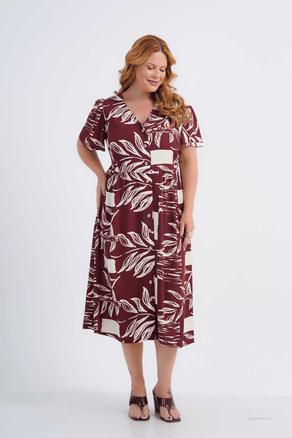 VESTIDO FEMININO MIDI DANDARA
