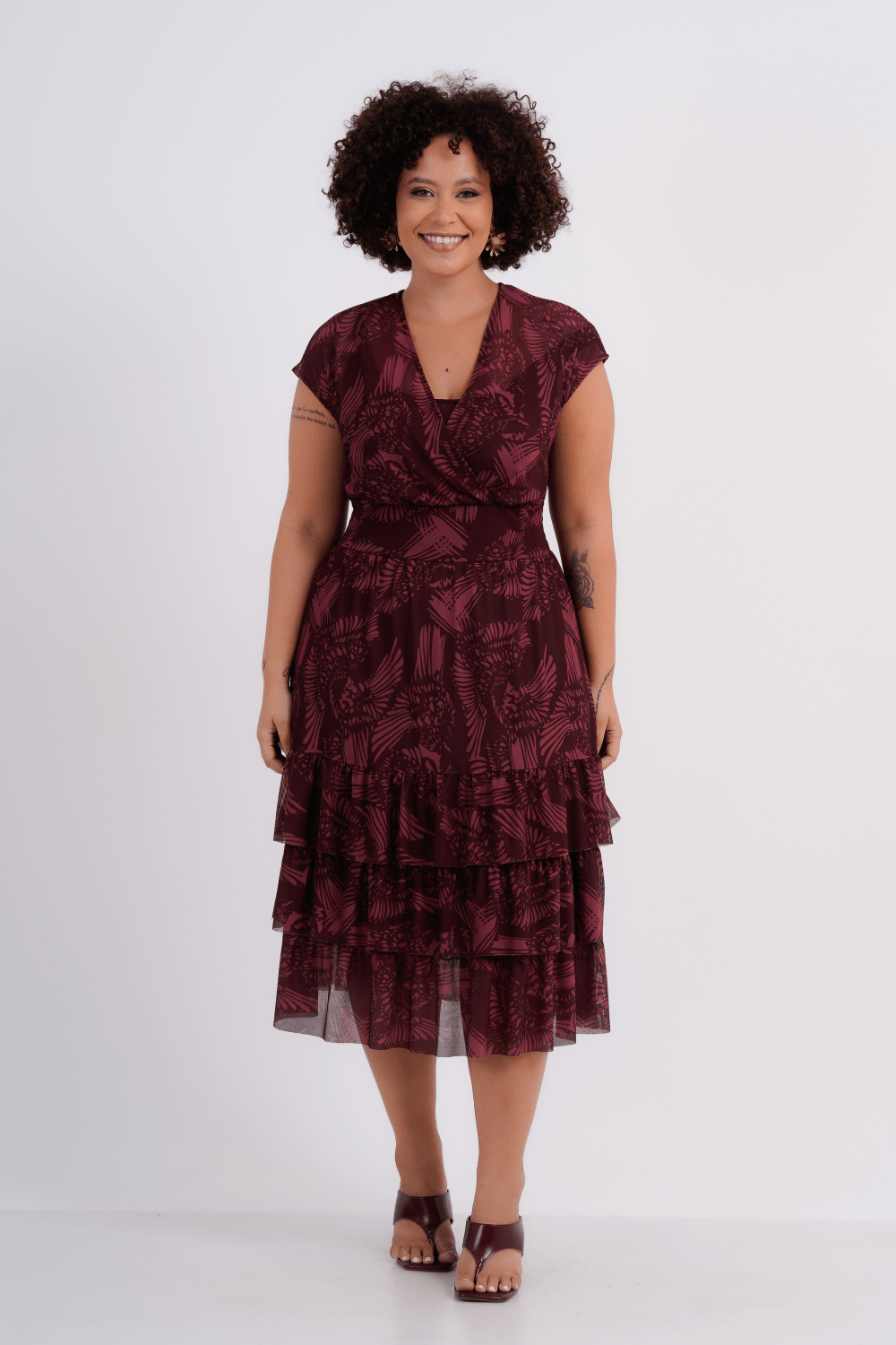 VESTIDO FEMININO MIDI TULE PÓLEN