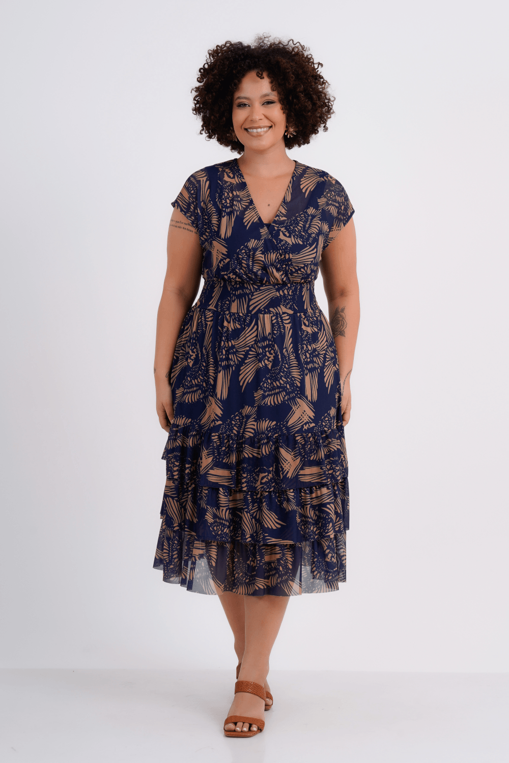 VESTIDO FEMININO MIDI TULE PÓLEN