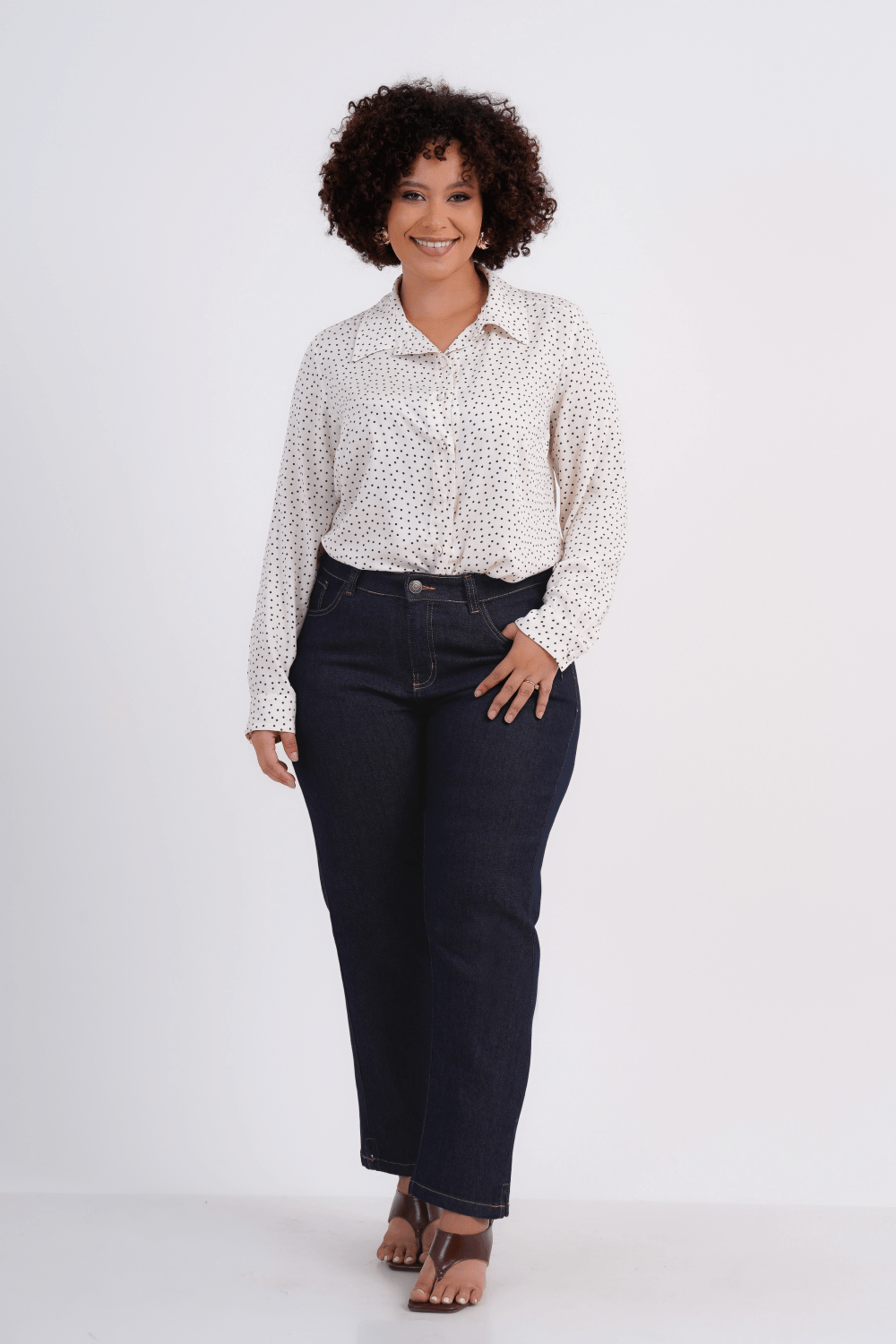 CAMISA FEMININO MANGA LONGA POÁ LUCIE