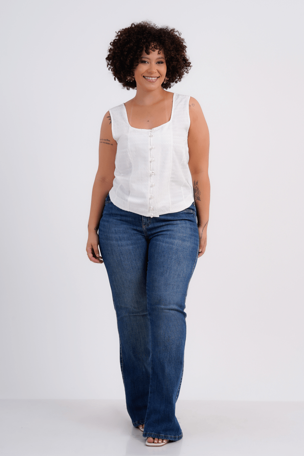 REGATA CORSELET FEMININO TEXTURIZADA ANISE