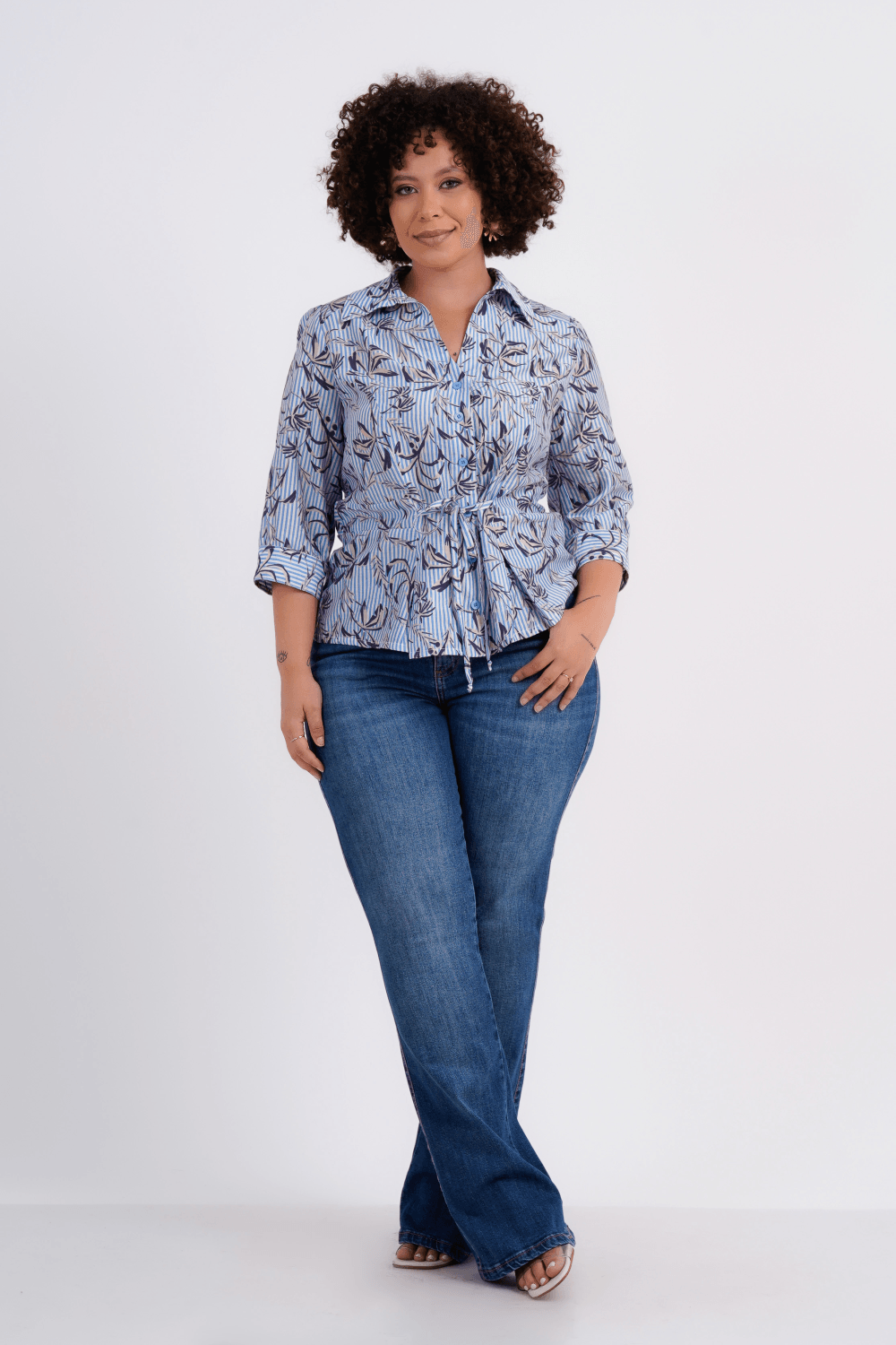 CAMISA FEMININO MANGA 3/4 MARGOT