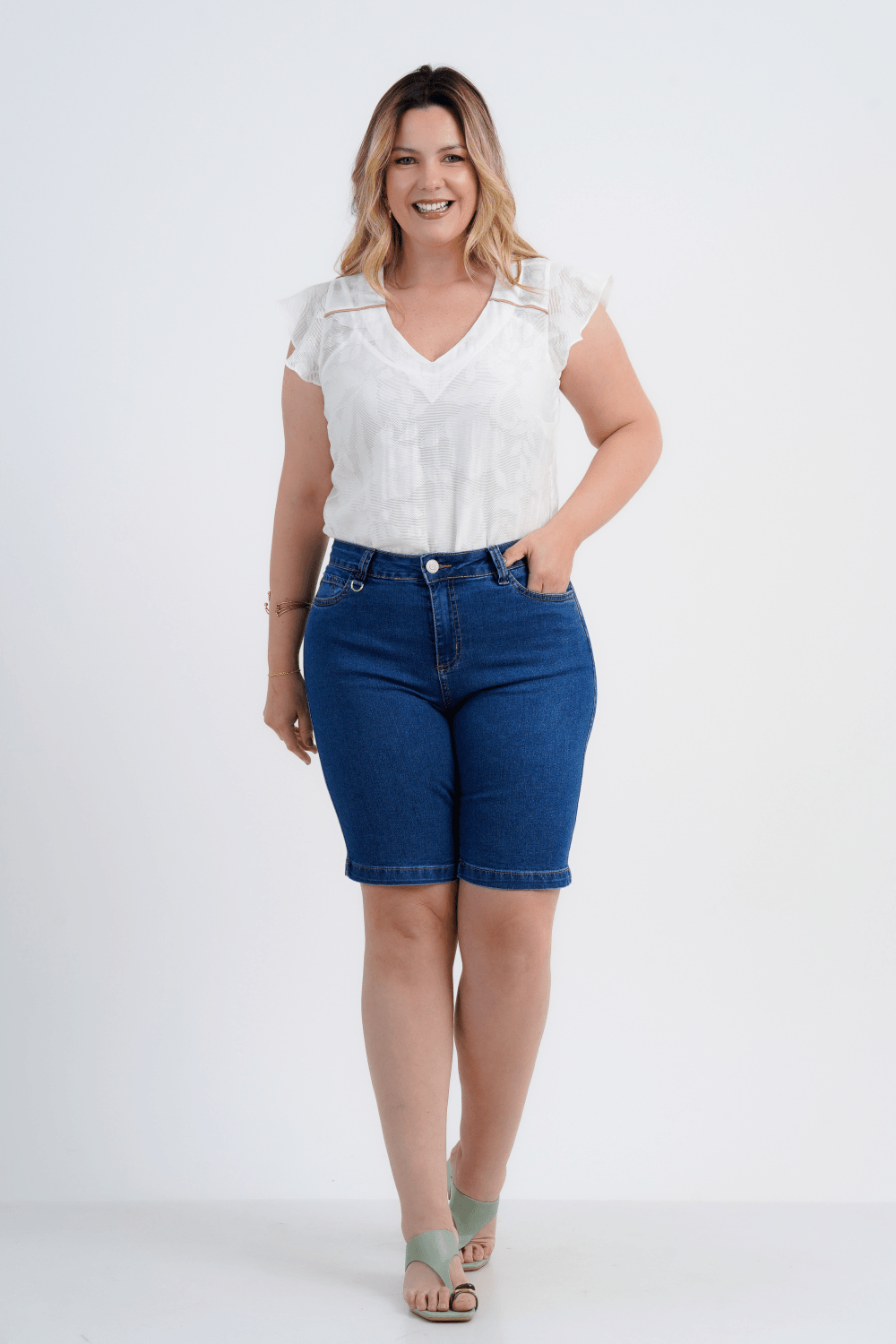 BERMUDA FEMININO JEANS MYSTERY