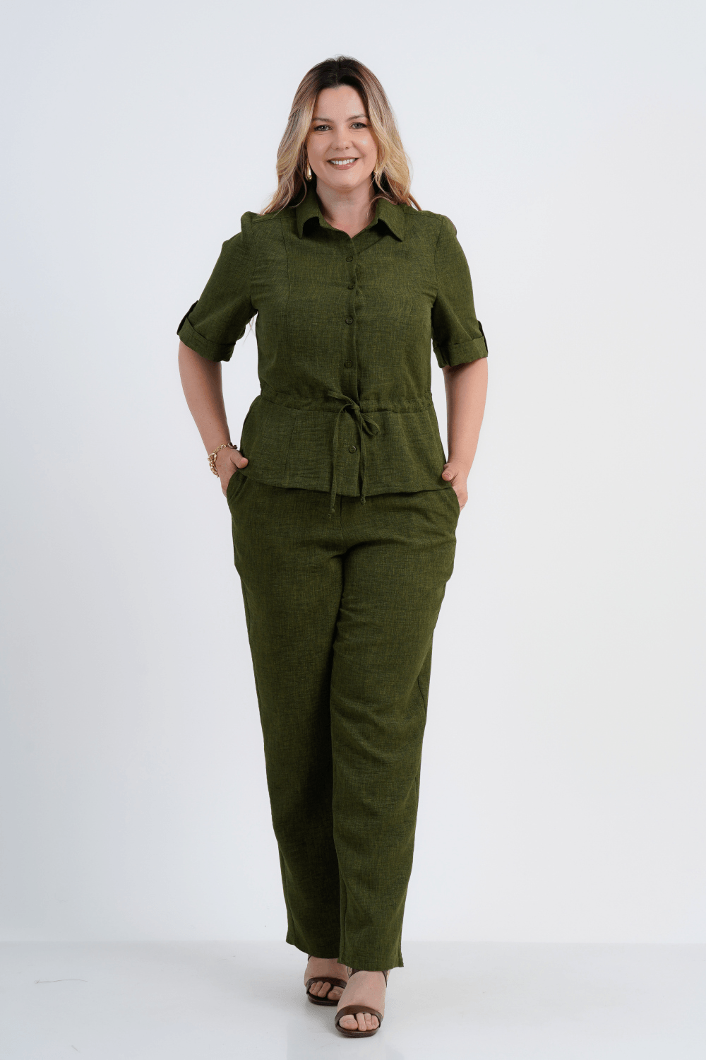 CALÇA FEMININO RETA MARIGOLD
